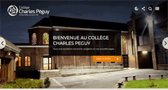 Desktop Screenshot of collegecharlespeguy.fr